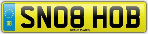 Hobs number plate sn08 hob - hobs,