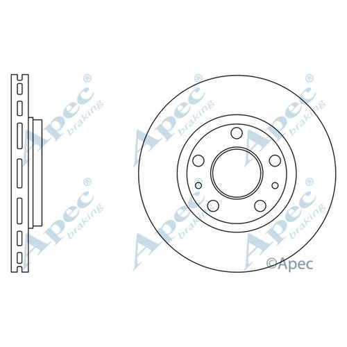 Brake discs vented for - 2x,