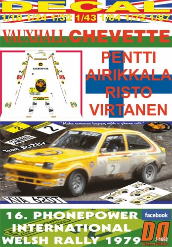 Decal vauxhall chevette - decal, 2300