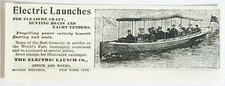 1895 ELECTRIC LAUNCH CO. Vtg