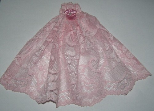 Pink floral lace bar - pink, bat