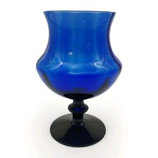 Cobalt Blue Glass Pedestal
