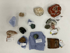 Mineral Specimens Lot Agate Geode Calcite Labradorite Quartz Stones