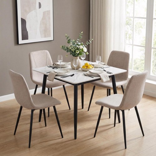 Dining table cream - table, sintered