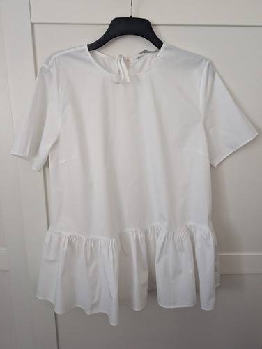 Women white zara top size - women's, xl