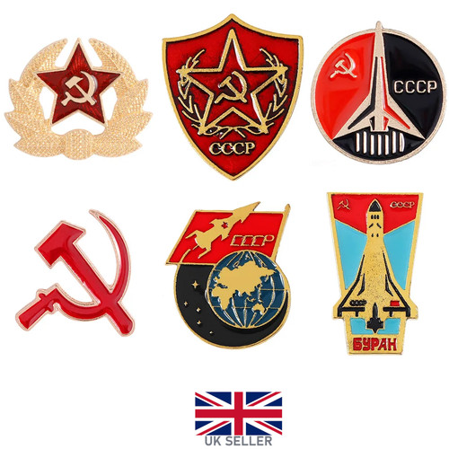 Cccp rocket pin - cccp, badge
