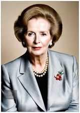 Margaret Thatcher British Prime Minister Poster Wall Decor Home Art Prints A4