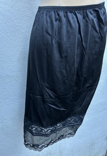 Feminine vintage black slip - feminine,