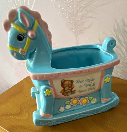 Ceramic rocking horse - rocking, baby