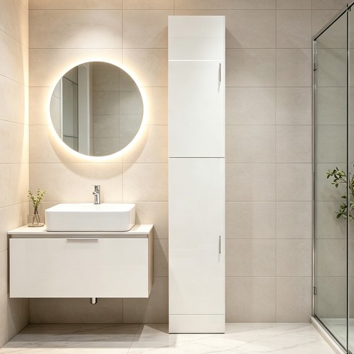 High gloss tall 190cm - 190cm, bathroom