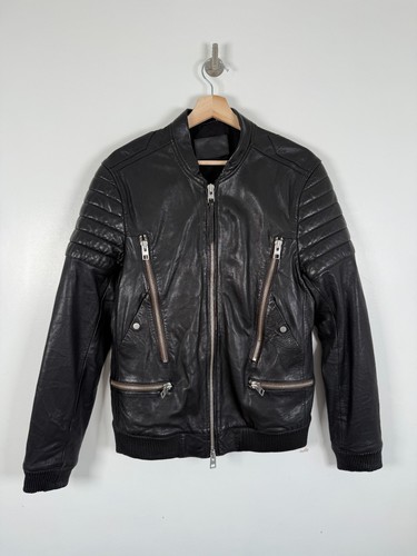 All saints leather jacket - all,