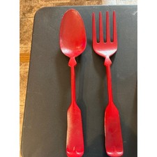 Vintage Red Cast Metal Giant