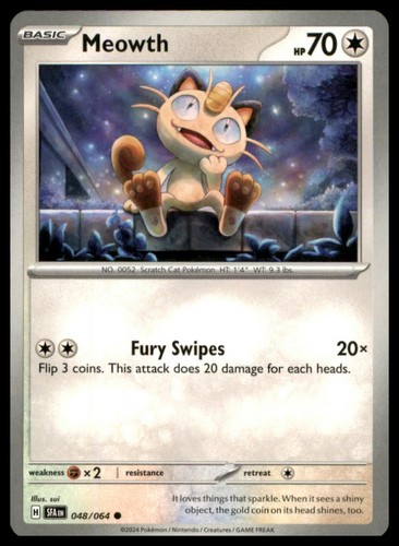 Meowth 048 064 common shrouded - meowth,