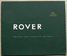 ROVER TWO LITRE 60, 75 and 90