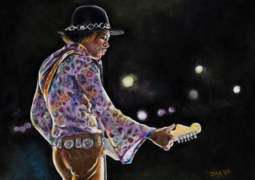 Jimi hendrix wall - art, /