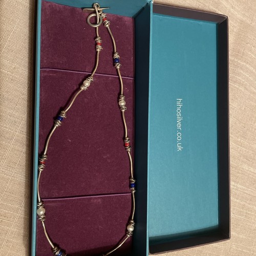 Silver necklace - ho,