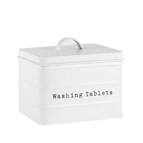 Vintage metal washing tablets - metal,