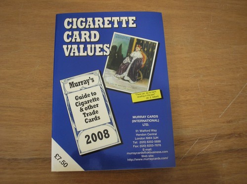 Cigarette card values 2008 - card,