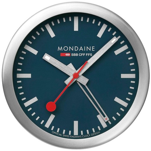 Mondaine silver frame blue - mondaine,