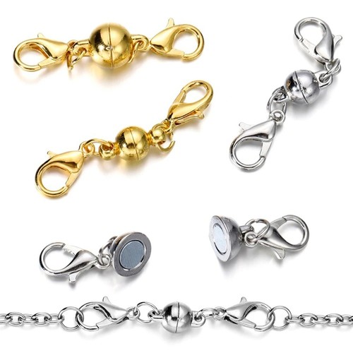 Magnetic clasps strong silver - magnetic,