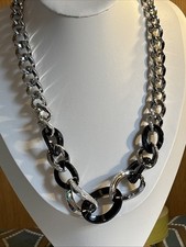 Swarovski Necklace Rhodium Plated Montaigne link Bound Luxury Line 