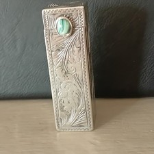 Solid Silver Art Deco Italian 800 Grade Lipstick Holder.