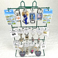 Counter Top Display Stand 18 Hooks Ideal for Key Rings & Many Other Products New