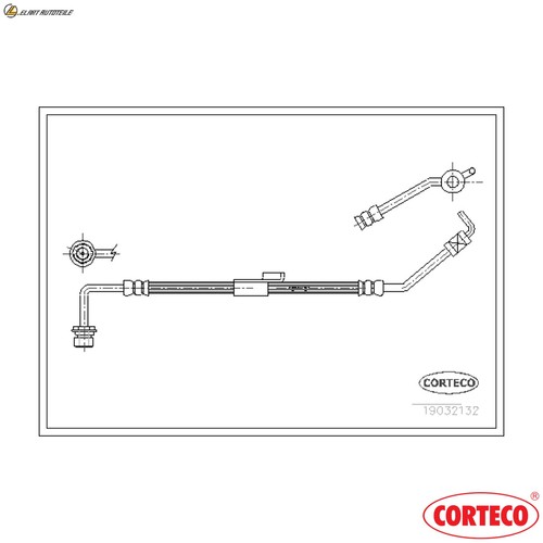 Brake hose 19032132 - for, ford