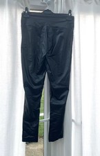 Lady's Black Thin Faux Leather