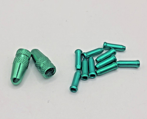 Green alloy cable brake - alloy,