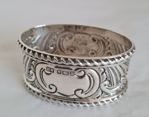Antique sterling silver - , napkin