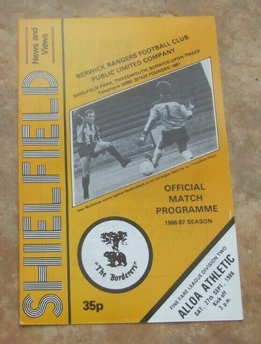 1986 berwick rangers - (sep),