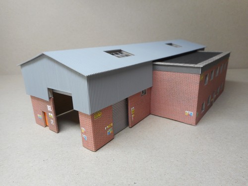 Gauge locomotive shed model - n,