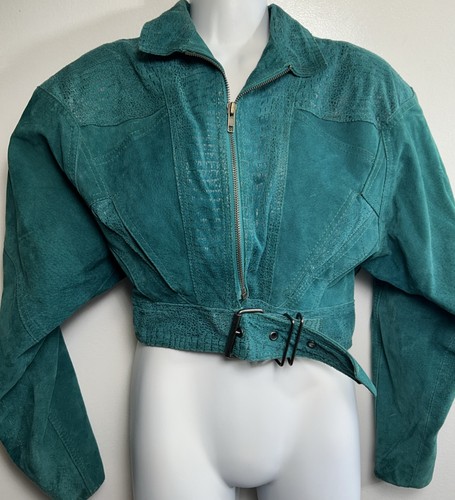 Vintage 80s winlit green suade - winlit,