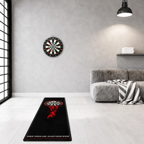 Dart mat with oche non - oche,