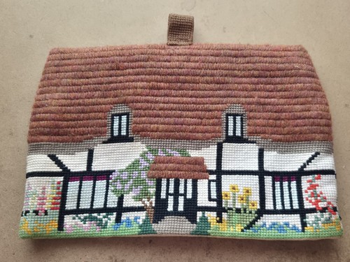 Vintage hand cross stitch - hand,