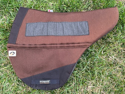 Ecogold brown saddle pad - pad, w