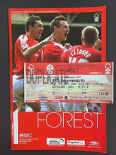 2005/06 NOTTINGHAM FOREST V BOURNEMOUTH 29-04-2006 LEAGUE 1 & MATCH TICKET