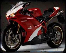 Ducati 1098R Puma Limited Edition 2 A4 Photo Print Motorbike Vintage Aged