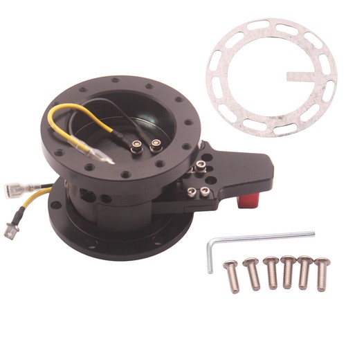 Quick release steering wheel - release,