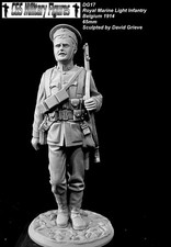 Royal Marine Light Infantry 1914 65mm Sculpted by David Grieve Resin Model kit