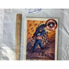 Marvel Captain America Comic Book Style Art Print