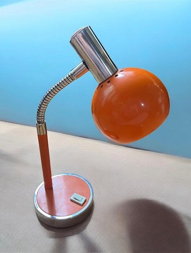 Vintage space age orange desk - vintage,