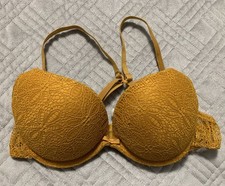 Secret Possessions Gold Colour Padded Wired Bra Size 34C  