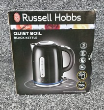 Russell Hobbs 20462 Buckingham Quiet Fast Boil 1.7L Kettle Stainless Steel Black