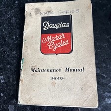Original Douglas motorcycles Maintenance Manual 1948-1951  