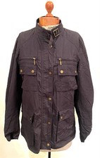 PAUL COSTELLOE for LIBERTY Black Belstaff Style Ladies Jacket UK LARGE