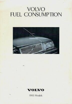 Volvo fuel consumption 1993 - volvo,