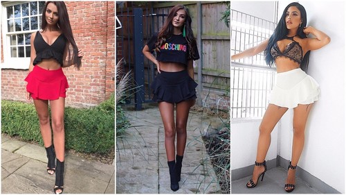 Womens ruffled frill skorts - uk,