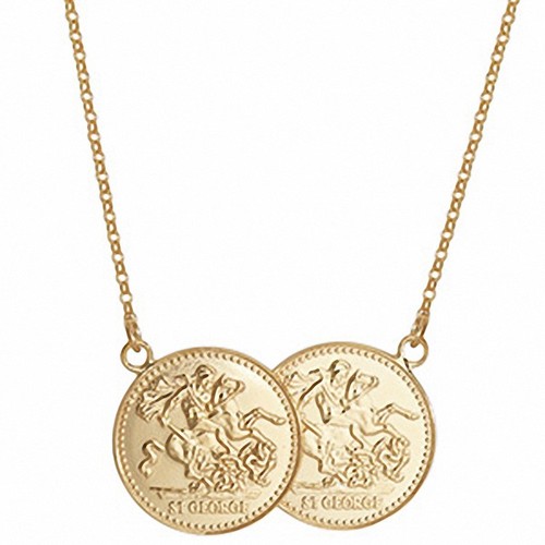 Full sovereign necklace 9ct - sovereign,
